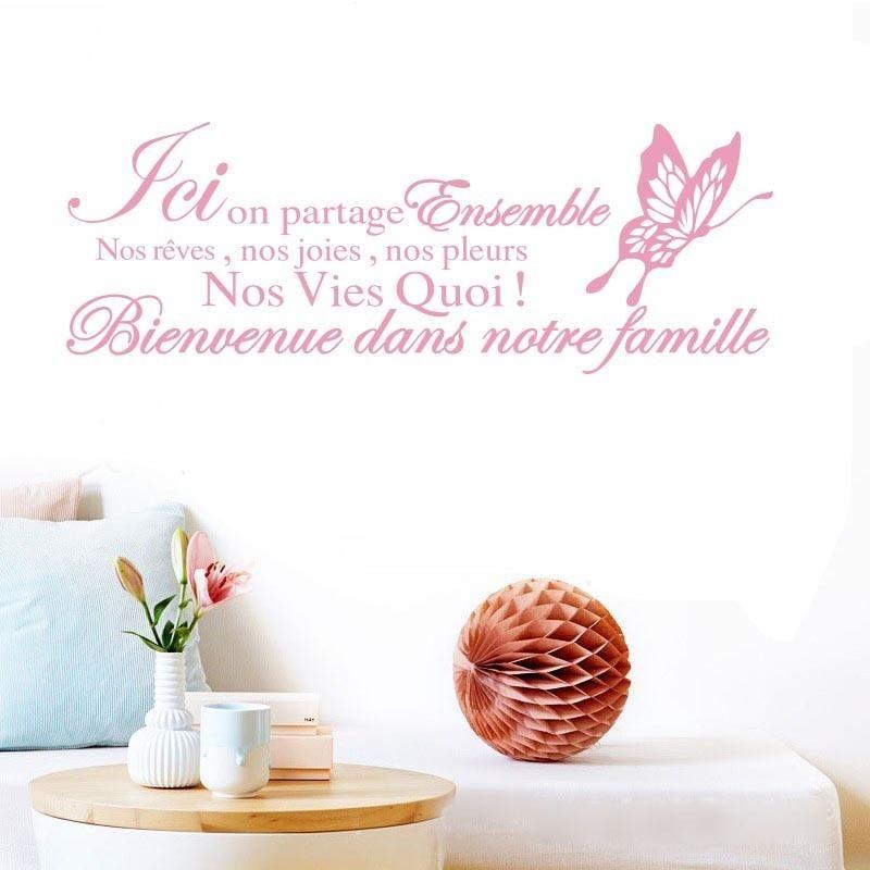 Grand Stickers Muraux Citations De La Famille Decals Wall Vinyl Wall Sticker I Levizshem Wallpaper Art Per Living Room Decor